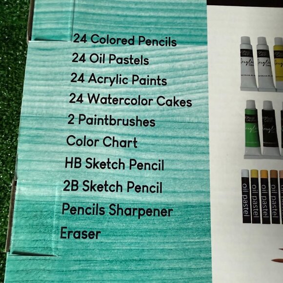 Mixed Media 104-Piece Deluxe Art Set with Wooden Box and Drawing Supplies NEW - Picture 11 of 16